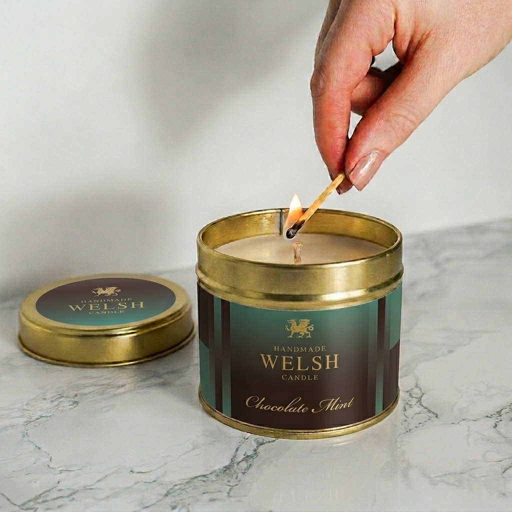 Chocolate Mint Tin Candle