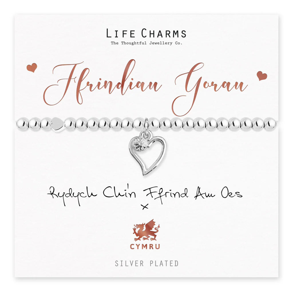 Life Charms Ffrindiau Gorau - Best Friends Welsh Bracelet