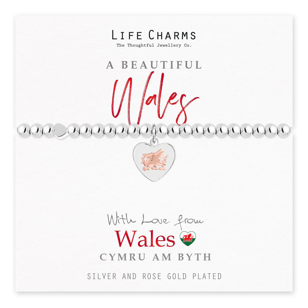 Life Charms With Love From Wales Welsh Bracelet