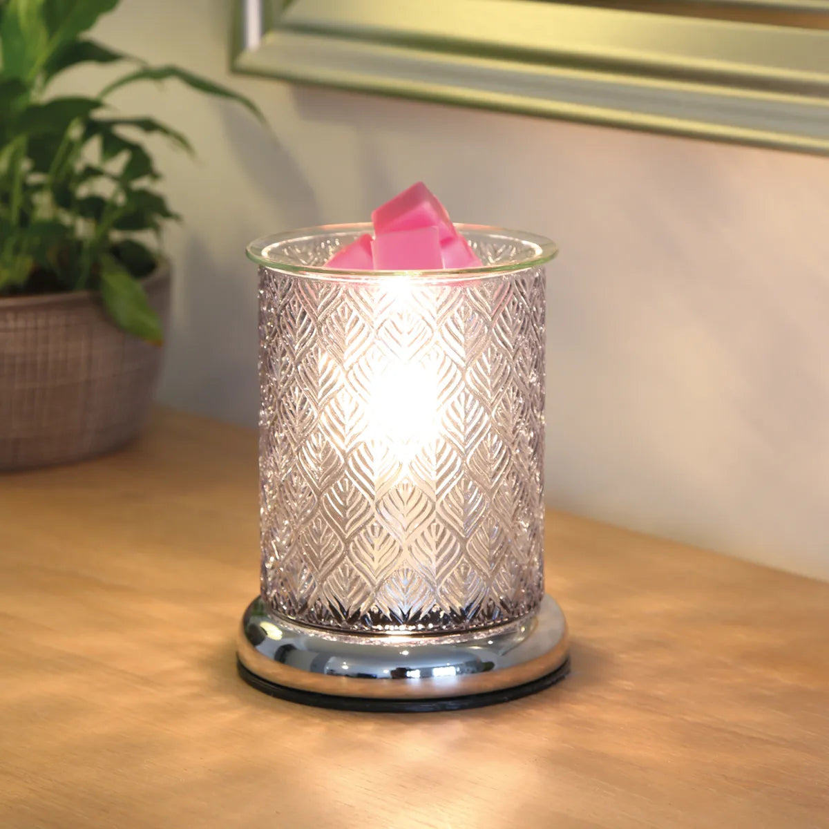 Lloscwr Cwyr Trydan Arian Llwyd Aroma